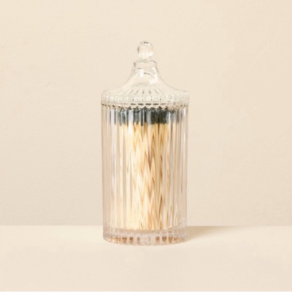 Matches in Glass Vessel Cloche with Lid - Hearth & Hand™ with Magnolia NEW